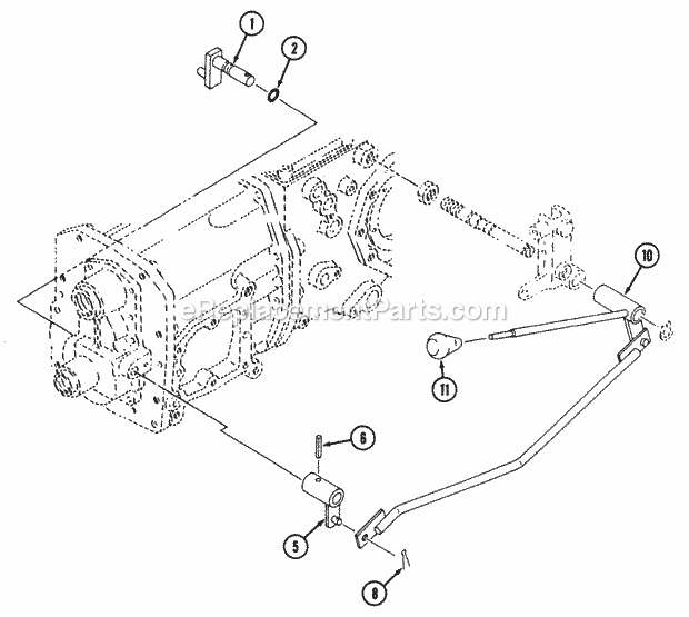 Cub Cadet 7232 (544-414D100, 545-414D100, 546-414D100) Tractor Mfd Control Diagram