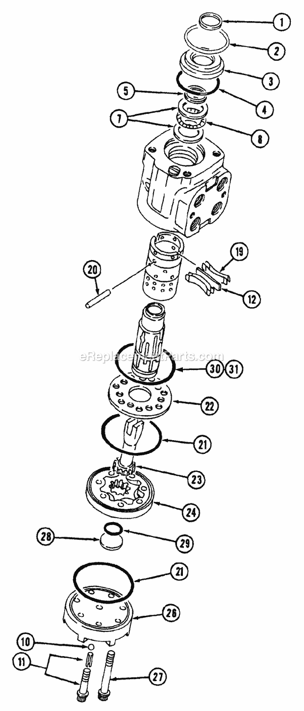 Cub Cadet 7233 (546E424-100, 546J424-100, 546G424-100) Tractor Steering Diagram