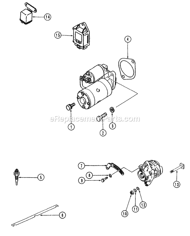 Cub Cadet 7265 (54A-445D100) Tractor Electrical Equipment 26 Hp Engine Diagram