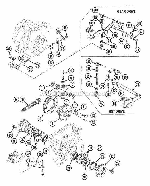 Cub Cadet 7265 (54A-445D100) Tractor Final Drive Gear 2wd (Part 2) Diagram