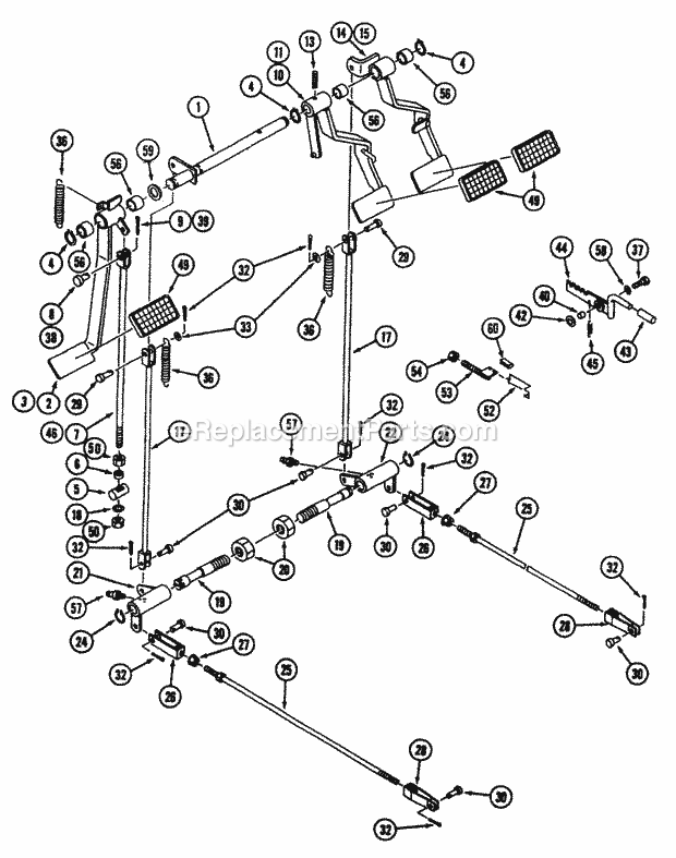 Cub Cadet 7265 (54A-445D100) Tractor C/B Control Hst Diagram