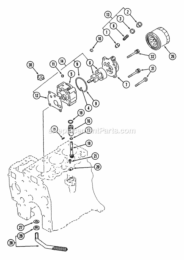 Cub Cadet 7273 (546J426-100, 546G426-100, 546L426-100) Tractor Lubricating Parts Diagram