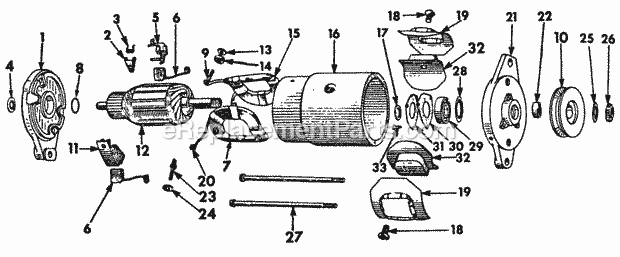 Cub Cadet 73 (2050036U) Garden Tractor Motor Generator Diagram