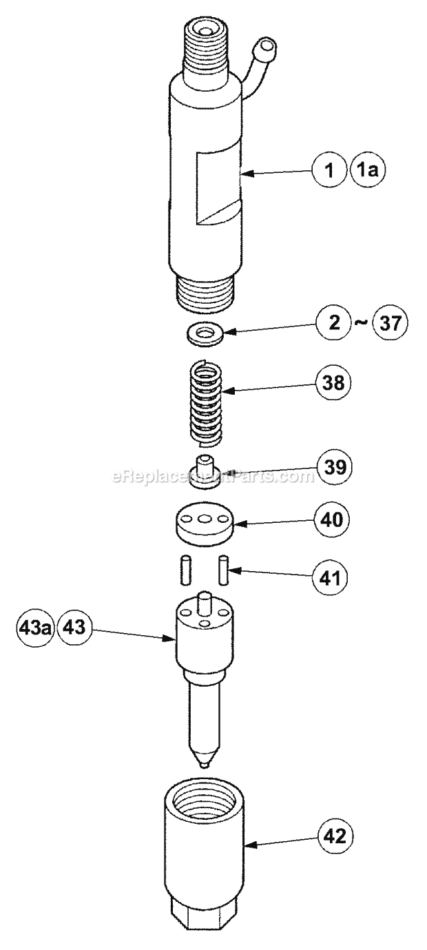 Cub Cadet 7530 (54AF45F-710, 54AH45F-710, 54AN45F-710) Tractor Nozzle & Nozzle Holder Diagram