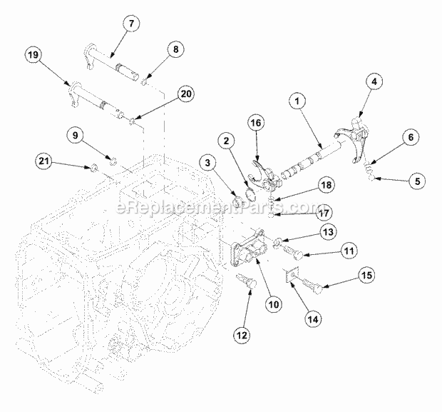 Cub Cadet 7530 (54AF45F-710, 54AH45F-710, 54AN45F-710) Tractor Pto Control (Part 3) Diagram