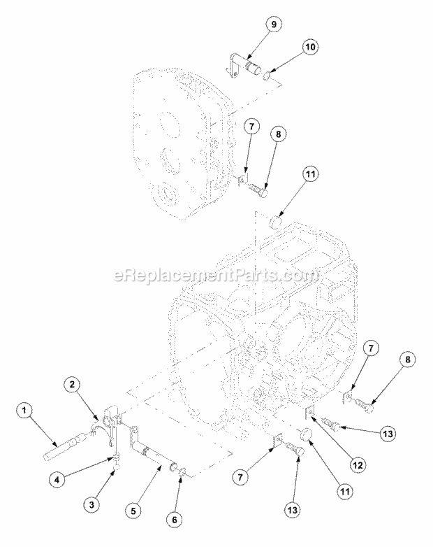 Cub Cadet 7530 (54AF45F-710, 54AH45F-710, 54AN45F-710) Tractor T/M Control (Part 2) Diagram