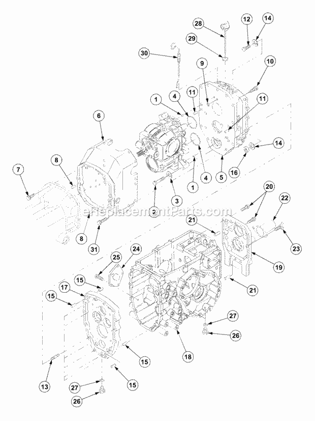 Cub Cadet 7530 (54AF45F-710, 54AH45F-710, 54AN45F-710) Tractor Transmission (Part 6) Diagram