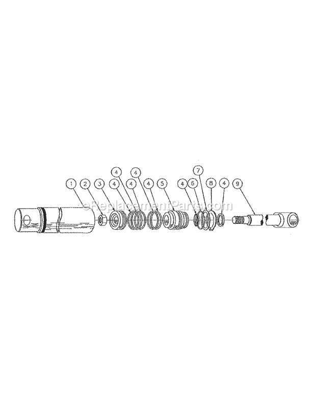 Cub Cadet 759-04089 Rollback Service Kit Lift Cylinder Diagram