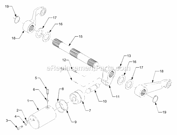 Cub Cadet 8404 (54AJ859-100, 54A-859-100, 54AU859-710, 54AJ85) Tractor Hydraulic Lift Arm Group Diagram