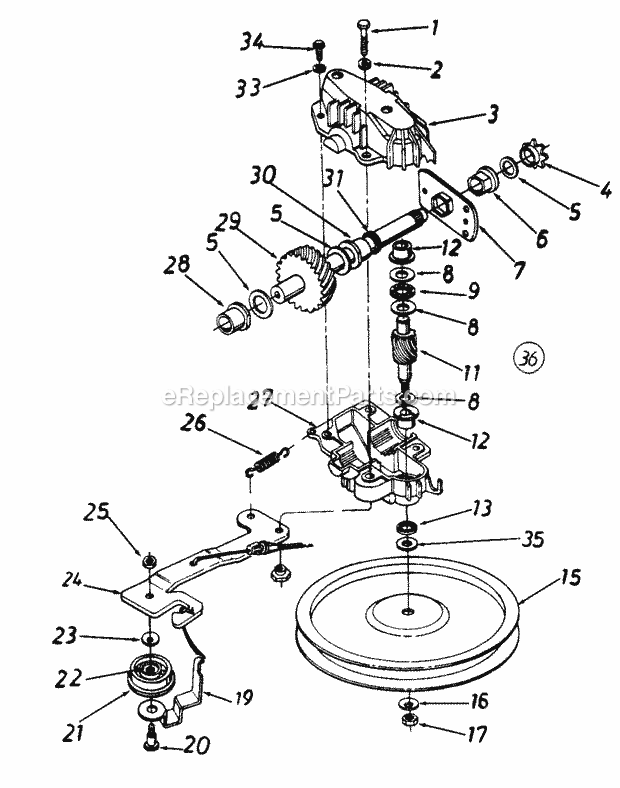 Cub Cadet 899R (126-899D100) (1996) Engine Cylinder and Air Cleaner Assemblies Diagram