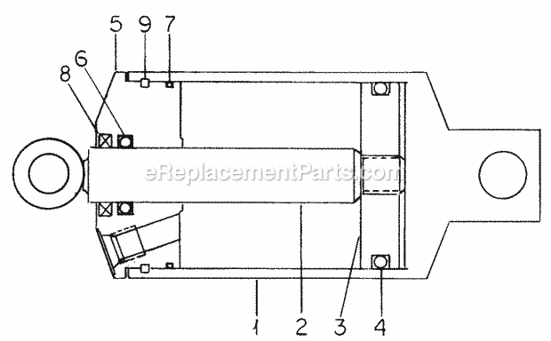 Cub Cadet 982 (142-982-100, 143-982-100, 144-982-100, 142-98) Super Garden Tractor Hydraulic Lift Cylinder Diagram