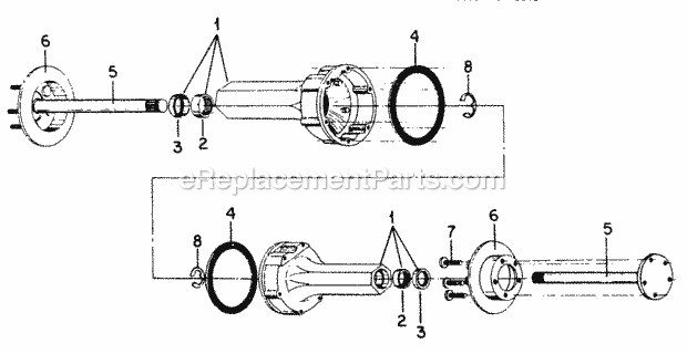 Cub Cadet 982 (142-982-100, 143-982-100, 144-982-100, 142-98) Super Garden Tractor Rear Axle Carrier-2-Sn 720000 & Up Diagram