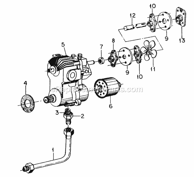 Cub Cadet 984 (142-984-100, 143-984-100, 144-984-100, 142-98) Super Garden Tractor Transmission-Hydrostatic Drive-Sn 720000 & Up Diagram