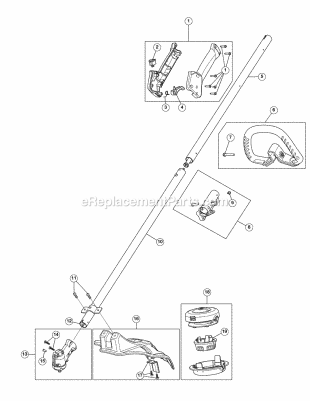 Cub Cadet CC350 (41BDZ35C912) (2014) 41BDZ35C912 Gas String Trimmer General Assembly Diagram