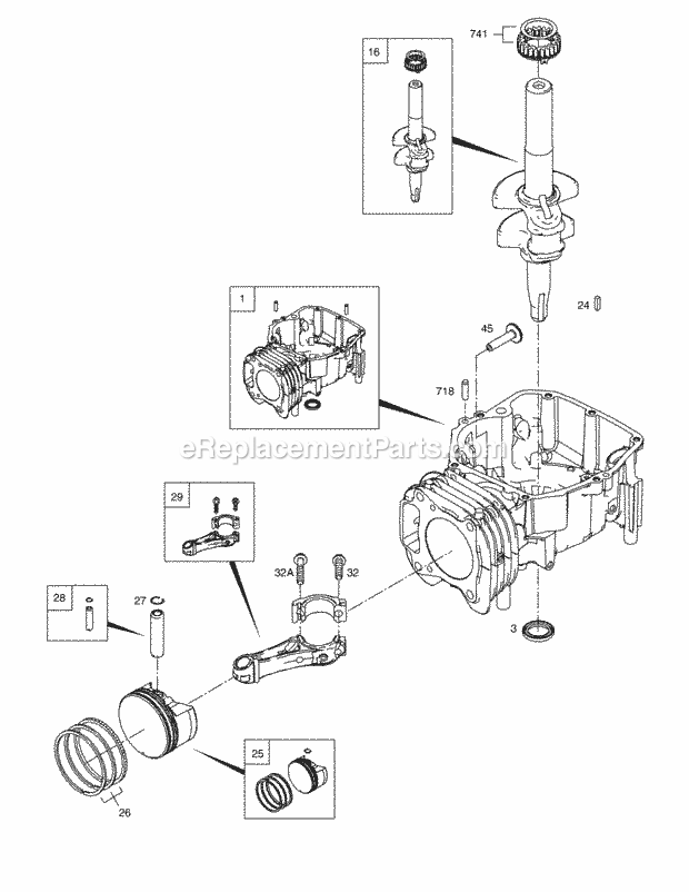 Cub Cadet CC999ES (12AE999J010) (2010) 12AE999J Self Propelled Walk Behind Mower B&s 12s905-0707-B1 Engine 8 Diagram