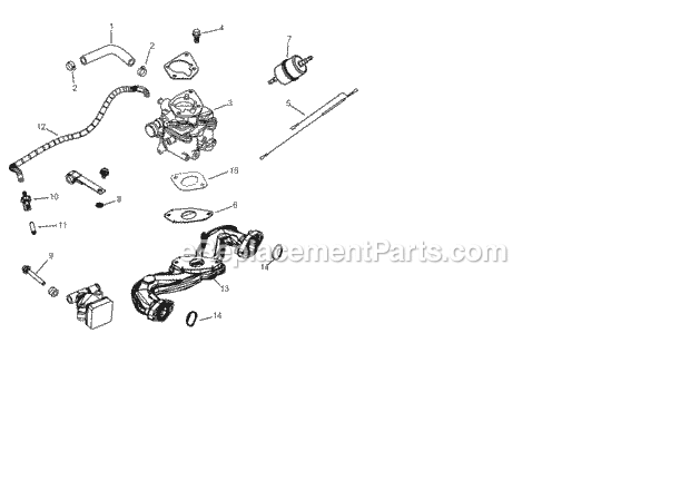 Cub Cadet CH680-3107 Engine Kohler Ch680-3107 Fuel Diagram