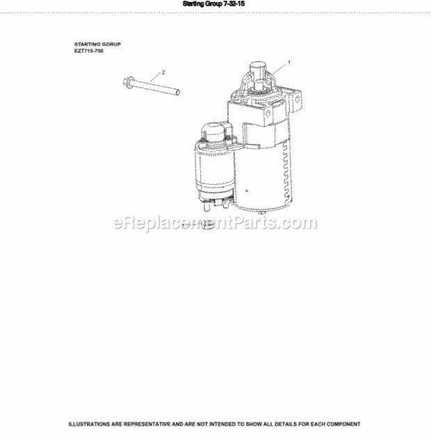 Cub Cadet EZT740-3022 Engine Ezt740-3022 Starting Diagram