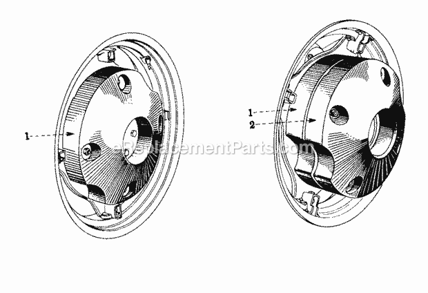 Cub Cadet Farmall Cub Tractor (222501-224704) Farmall, Cub & Ih Cub Lo Boy Rear Wheel Weights - Outside Mounted Diagram