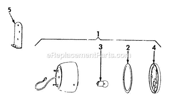 Cub Cadet Farmall Cub Tractor (222501-224704) Farmall, Cub & Ih Cub Lo Boy Tail Light Diagram