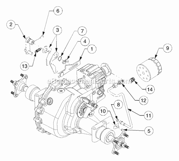 Cub Cadet GT2554 (13A-2A7K710) Tractor Mfg Date K015 & Before Neutral Linkage, Hydraulic Pickup and Return Tubes Diagram