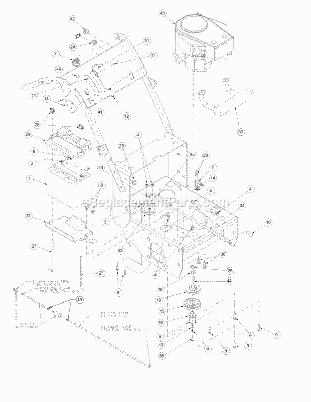 Cub Cadet H1748 (55AI4HPS050) Wam Wide Area Mower Kawasaki Engine Accessories 17hp Diagram