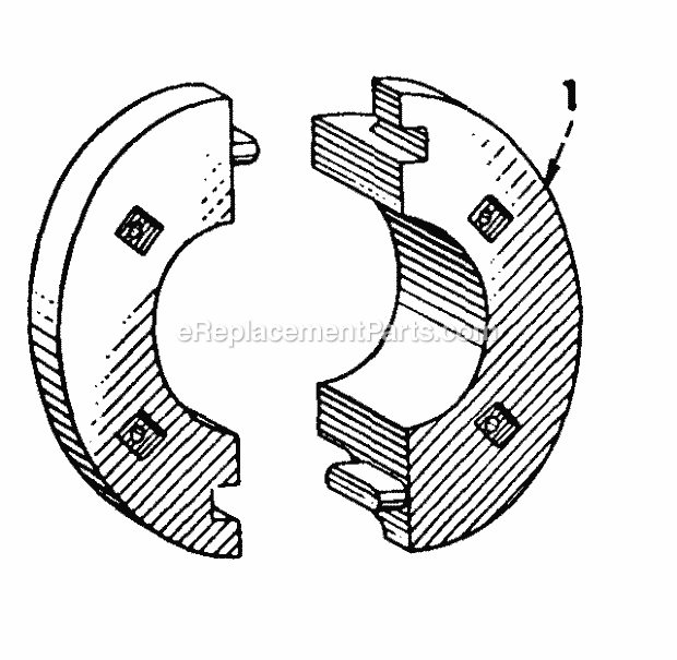 Cub Cadet International Cub Tractor (224705 & Above) Farmall, Cub & Ih Cub Lo Boy Front Wheel Weights - Split Type - Inside Mounted Diagram