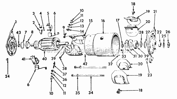 Cub Cadet International Cub Tractor (224705 & Above) Farmall, Cub & Ih Cub Lo Boy Generator - Delco-Remy (Cub S/N 221293 and Up) Diagram