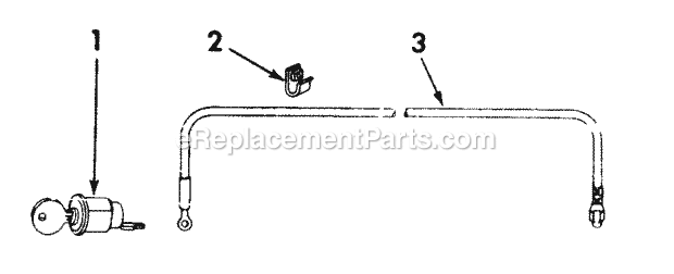 Cub Cadet International Cub Tractor (224705 & Above) Farmall, Cub & Ih Cub Lo Boy Magneto Ignition Switch and Cable (Cub S/N 224401 to 227700) Diagram