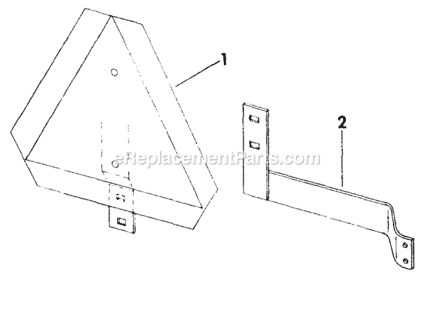 Cub Cadet International Cub Tractor (224705 & Above) Farmall, Cub & Ih Cub Lo Boy Slow Moving Vehicle Emblem and Mounting Bracket Diagram