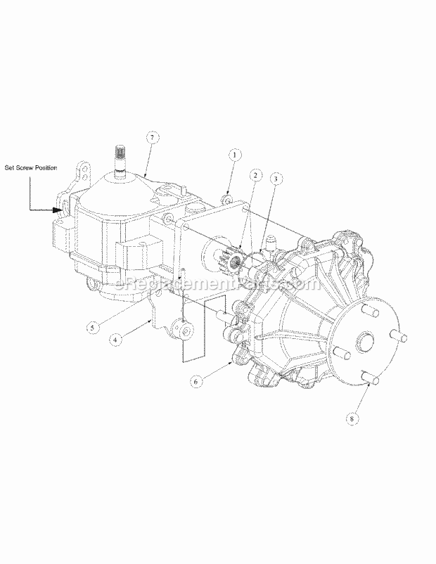 Cub Cadet M48-KWS (53AB5D4M150) Tank 17 Hp Kawasaki Assembly Pump Right Hand Diagram