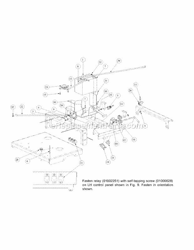 Cub Cadet M48-KWS (53AB5D4M150) Tank 17 Hp Kawasaki Electrical Engine Assembly Diagram