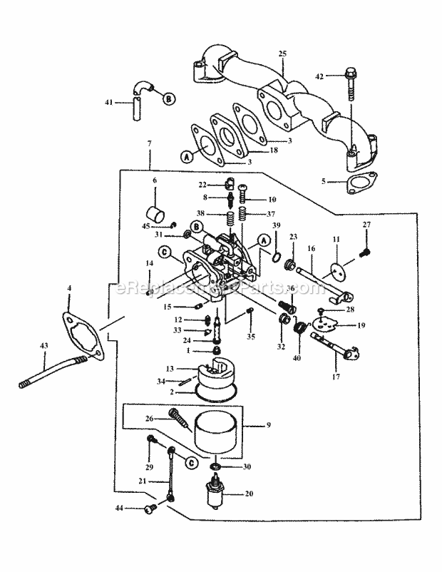 Cub Cadet M48-KWS (53AB5D4M150) Tank 17 Hp Kawasaki Fh500v-Cs14 Carburetor Diagram