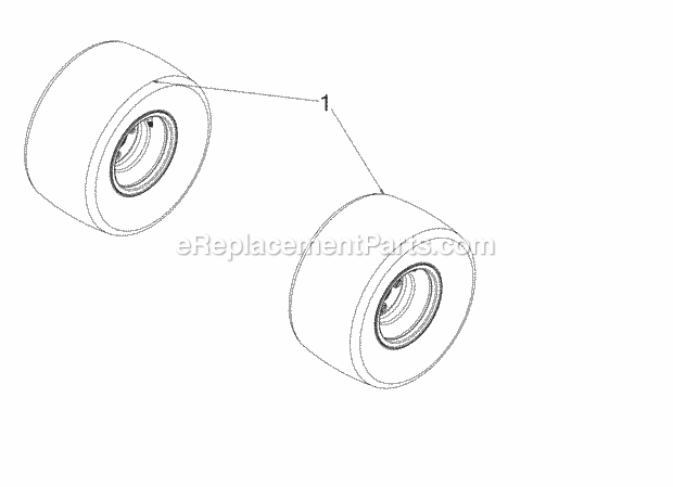 Cub Cadet RZT-L54 (17CRCACA009) (2017) Kh Fab Wheels-Rear Diagram