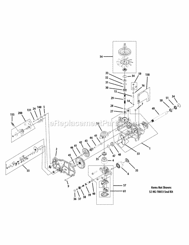 Cub Cadet RZT-S42 (17ARCBDS010, 17WRCBDS010) (2015) Zero-Turn Riding Lawn Mower Transmission Rh 918-06997 Diagram