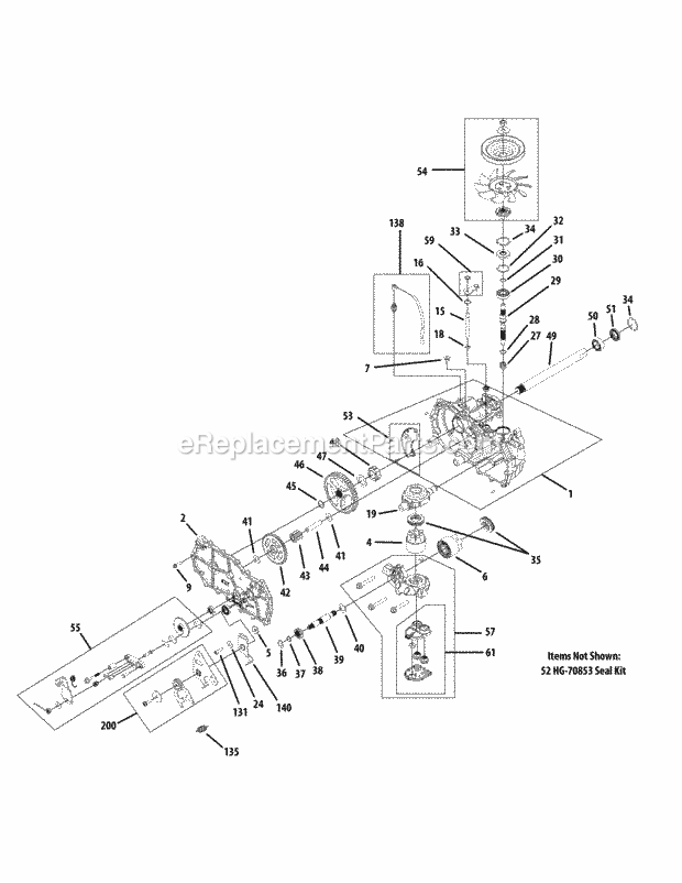 Cub Cadet RZT-S46 (17ARCBDN210) (2015) Carb Transmission Lh 918-06996 Diagram