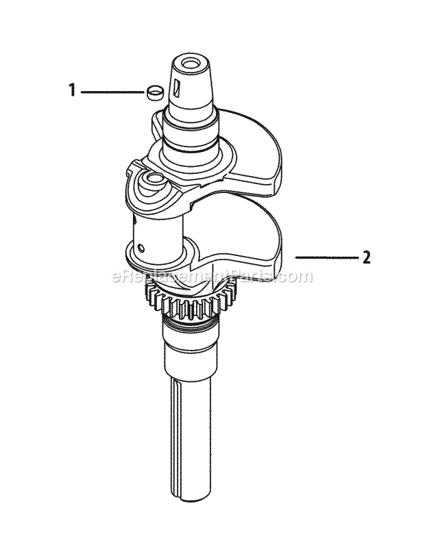 Cub Cadet RZT-S46 (17WRCBDT010, 17ARCBDT056) (2014) Zero-Turn Riding Lawn Mower Kohler Kt730-3012 Crankshaft Diagram