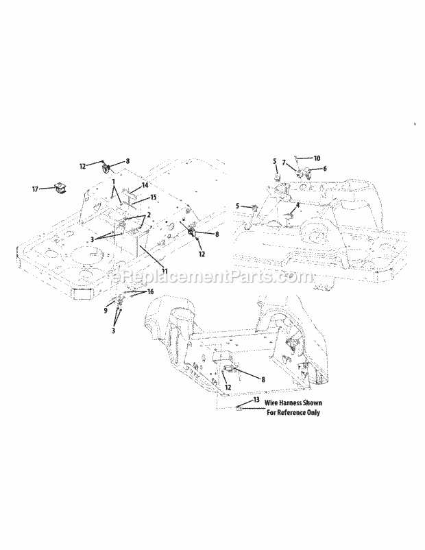 Cub Cadet RZT50VT (17VK2ACP010, 17VK2ACP009) (2009) B&S Electrical Diagram