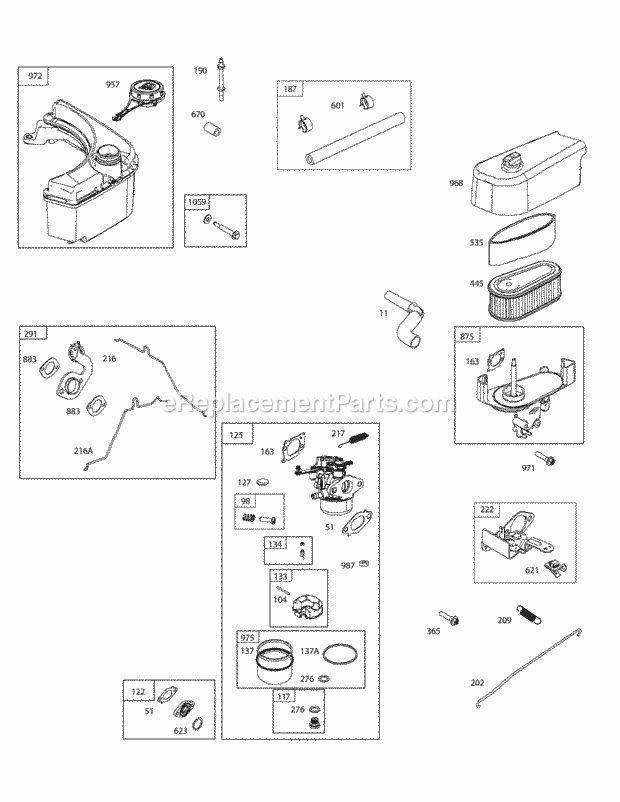 Cub Cadet SC500E (12ATD2A8713) (2015) 12ATD2A8 Self Propelled Walk Behind Mower B&s 121s05-0034-F1 Fuel & Carburetor Diagram