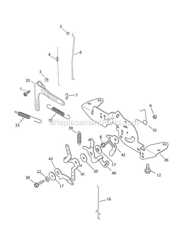 Cub Cadet SLTX1054 (13AK92AK010, 13AK92AK056, 13WK92AK010) (2010) Tractor Kohler Sv730 & Sv735 Controls Diagram