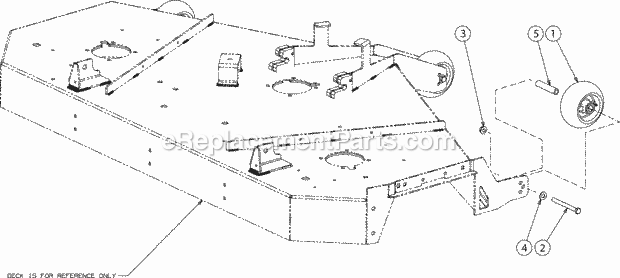 Cub Cadet SX54 (17AIDGJC010) (2017) Z-Force Kw Fab Deck Wheels Diagram