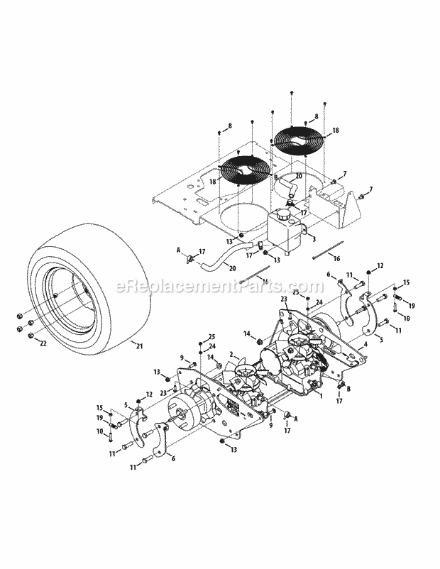 Cub Cadet SZ-60KH (53RE2PUD050) (2015) Tank Efi Hydro Controls Diagram