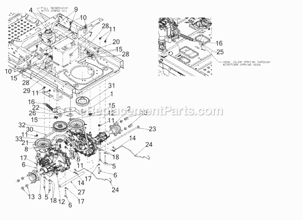 Cub Cadet SZ48 (17BSDGHB010) (2017) Z-Force Kh Fab Drive Diagram