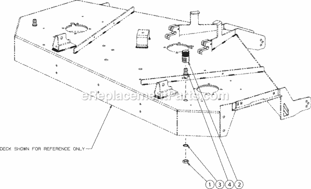 Cub Cadet SZ54 (17BSDGHC010) (2017) Z-Force Kh Fab Deck Wash Diagram