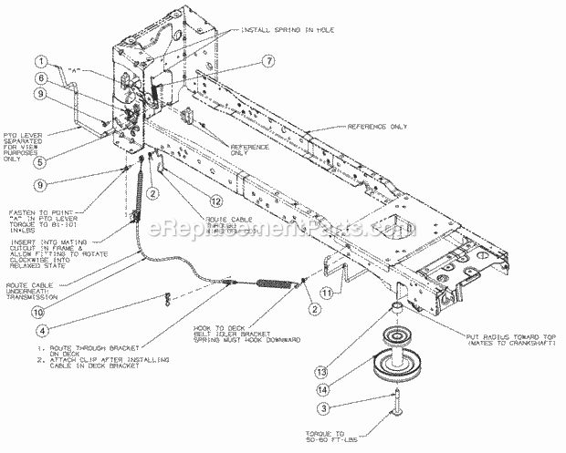 Cub Cadet XT1-LT42 (13A9A1CS056) (2017) Efi Tractor Manual Pto Diagram