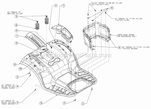 Cub Cadet XT1-LT42 (13A9A1CS256) (2017) Efi Tractor Fender Diagram