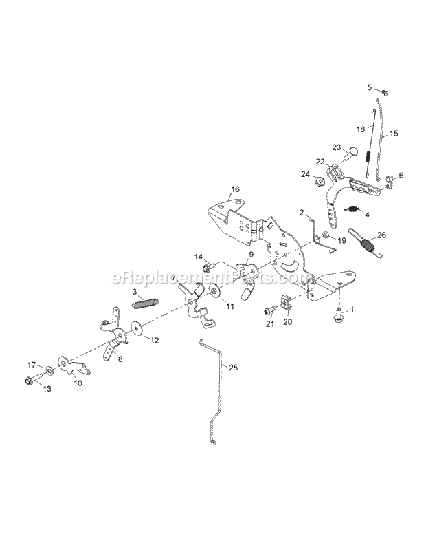 Cub Cadet XT1-LT54 (13WQA1CW010, 13WQA1CW009) (2015) Tractor Kohler Kt735-3012 Engine Controls Diagram