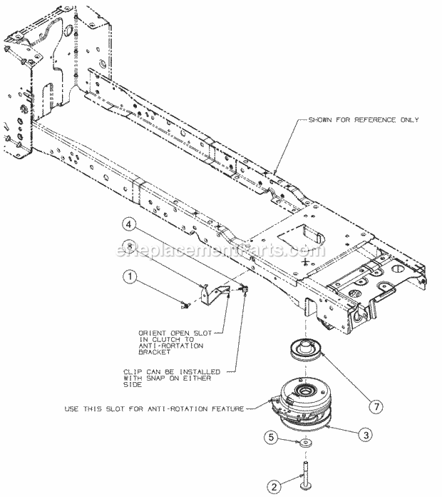 Cub Cadet XT2-LX46 (13AQA4CN010) (2017) Kh Fab Electric Pto Diagram