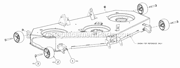 Cub Cadet XT2-LX46 (13AQA4CN010) (2017) Kh Fab Deck Wheel Diagram