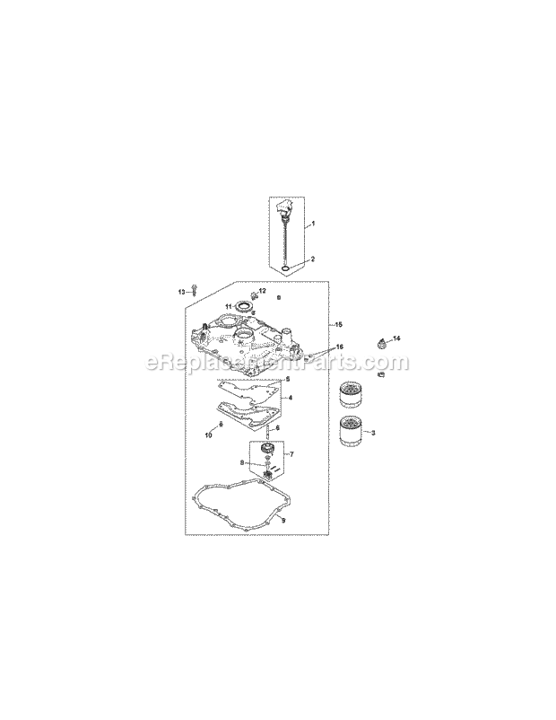 Cub Cadet i1042 (17WE9BKR010, ZTT42) (2011) Tractor Kohler Sv540-3219 Oil Pan & Lubrication Diagram