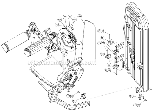 Cybex 20061 Eagle Leg Curl Page C Diagram